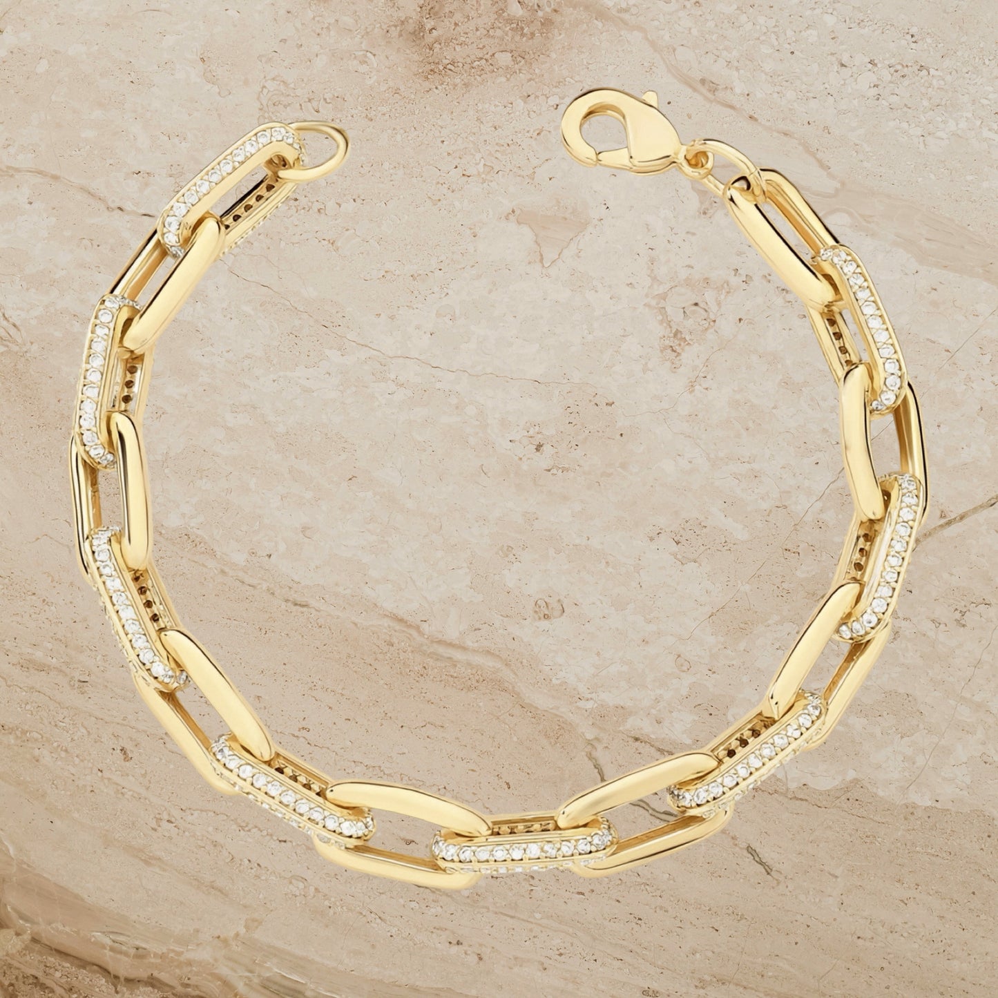 Pavé Link Statement Bracelet