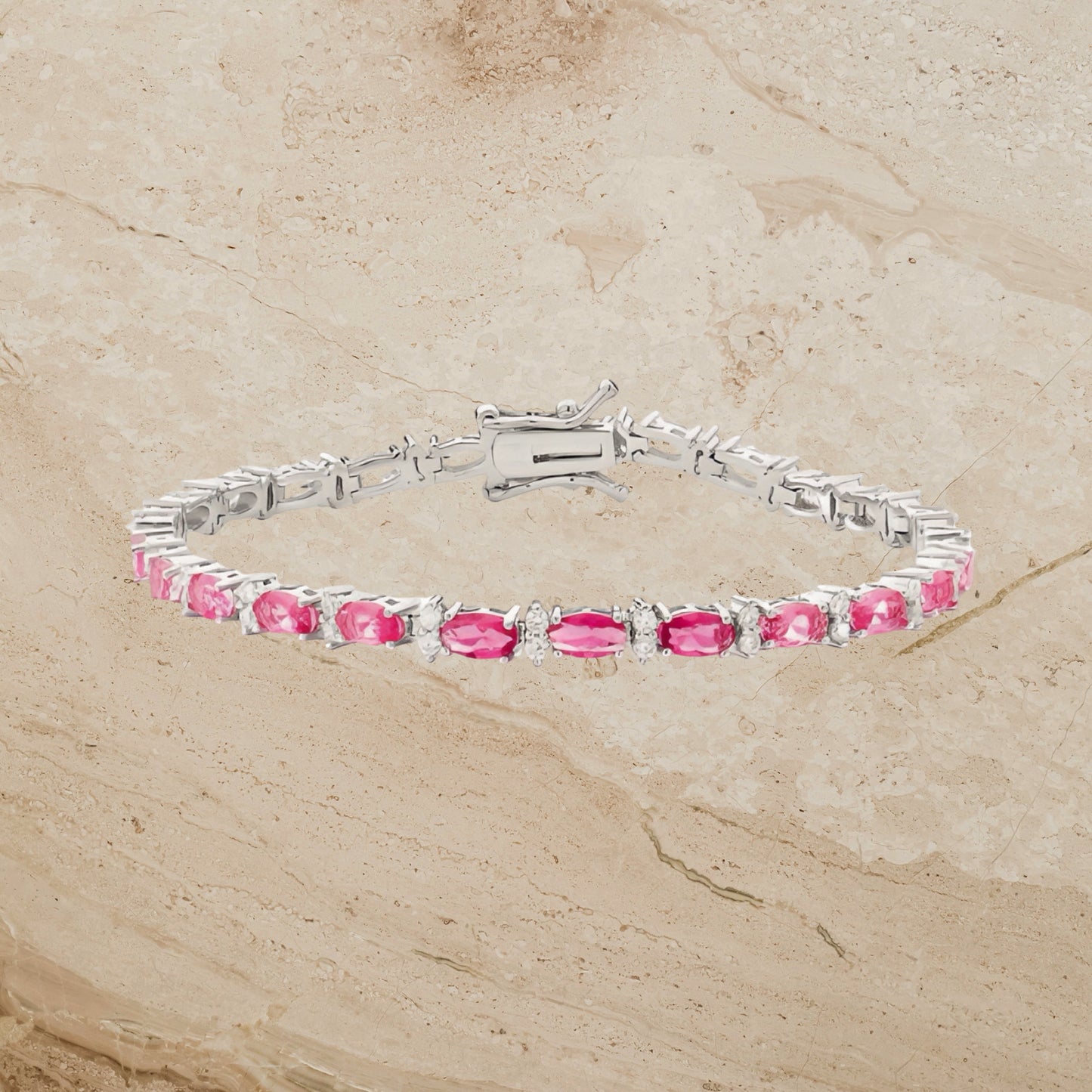 Ombre Pink Tennis Bracelet