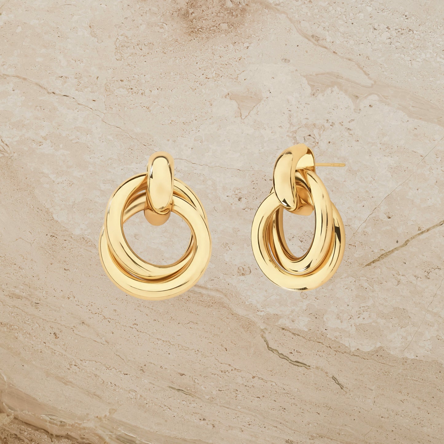 Vintage Inspired Knot Statement Earrings