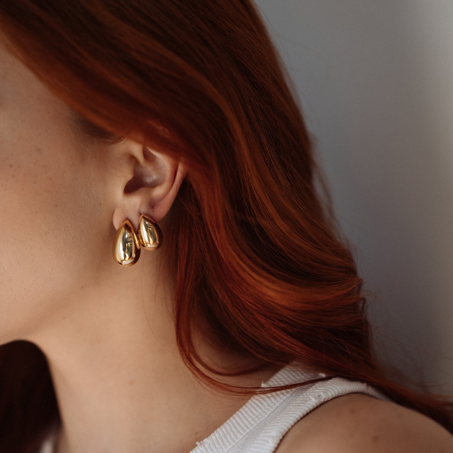 Teardrop Studs Earrings