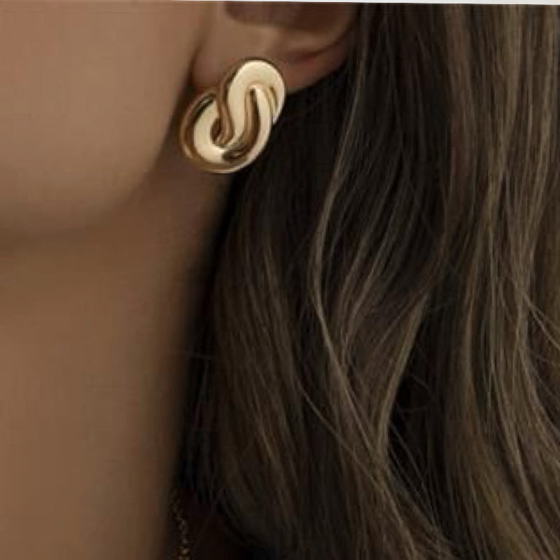 Classic Twist Knot Studs Earrings