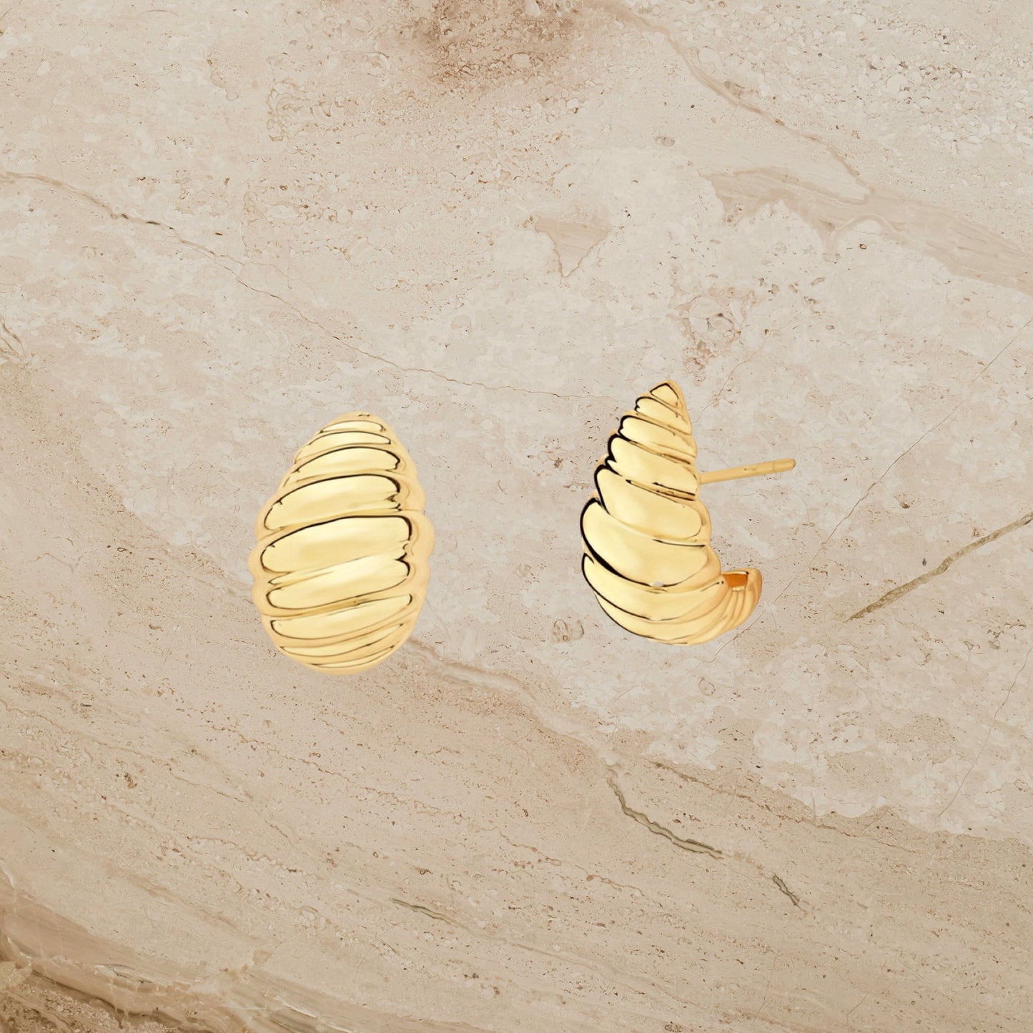 Vintage Parisian Inspired Croissant Earrings