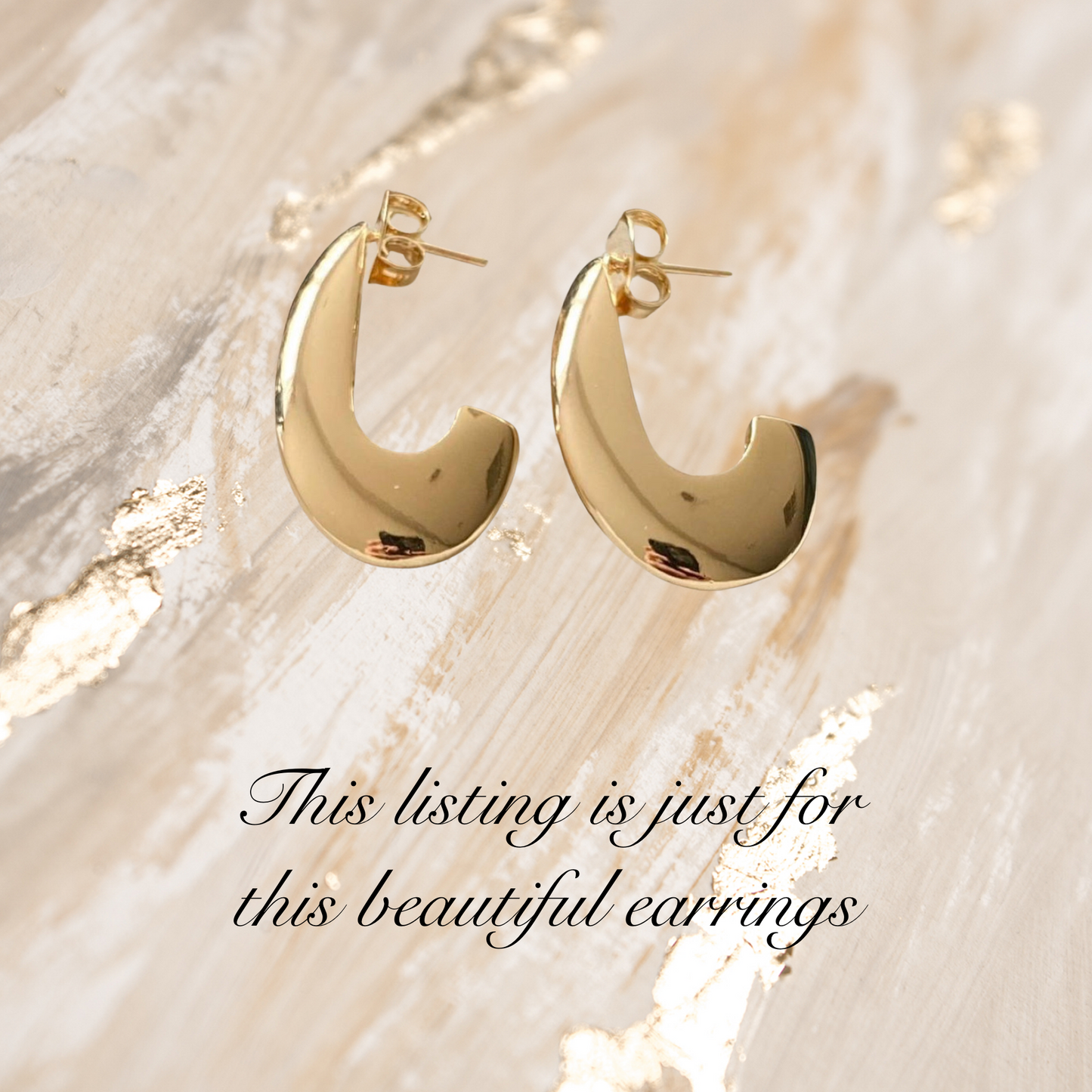 Oval Dome Hoops Earrings