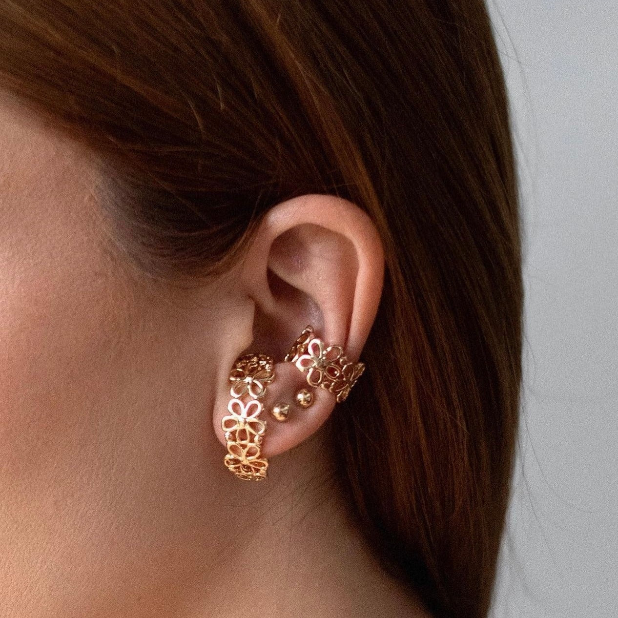 Flower Ear Cuff