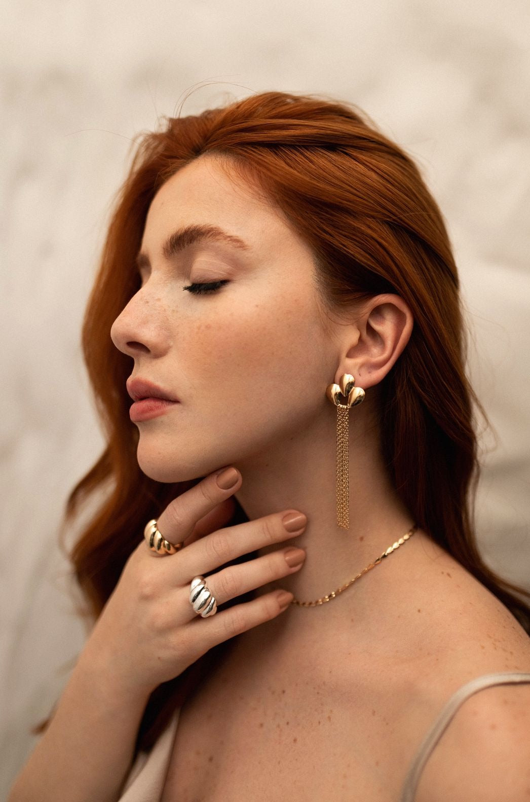 Gold Croissant Ring