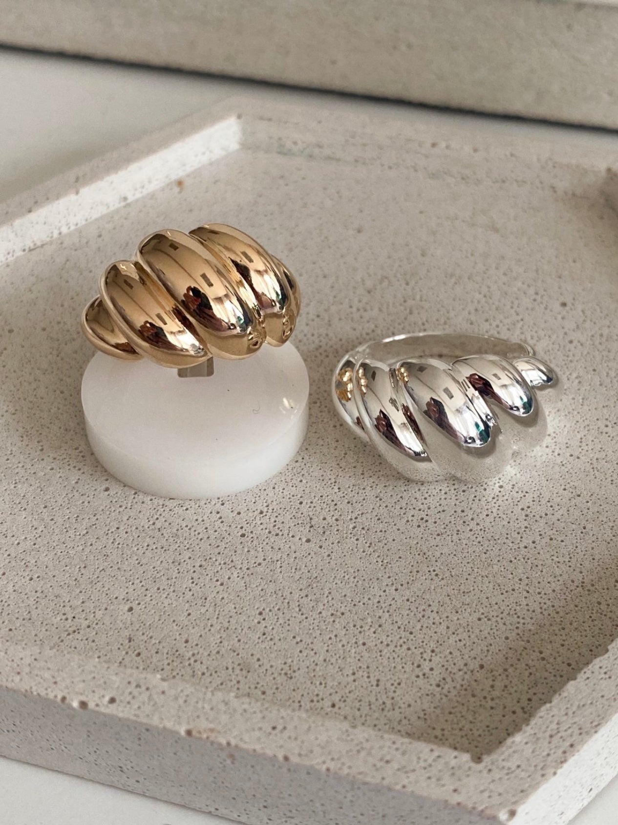 Gold Croissant Ring
