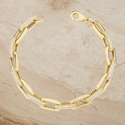 Pavé Link Statement Bracelet