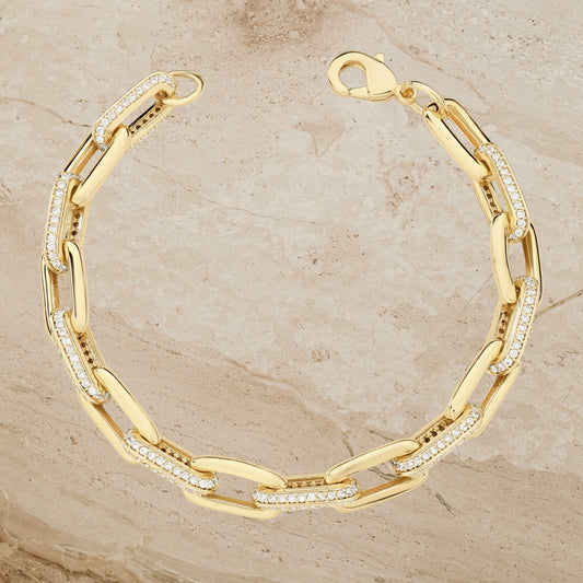Pavé Link Statement Bracelet