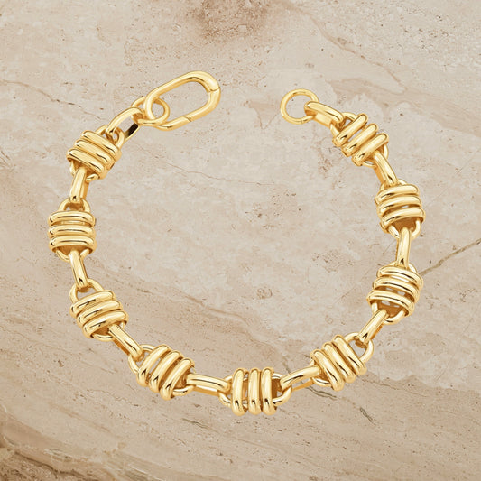 Bold Wrap-Link Bracelet