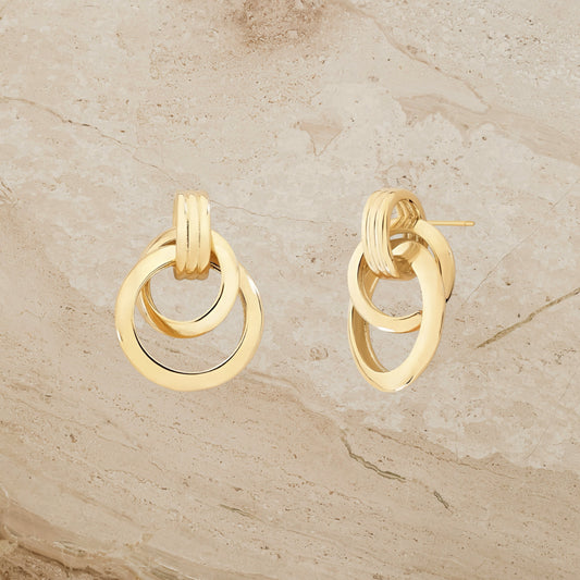 Vintage Inspired Knot Statement Earrings