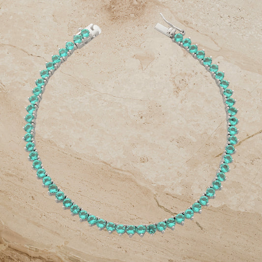 Aquamarine Tennis Bracelet