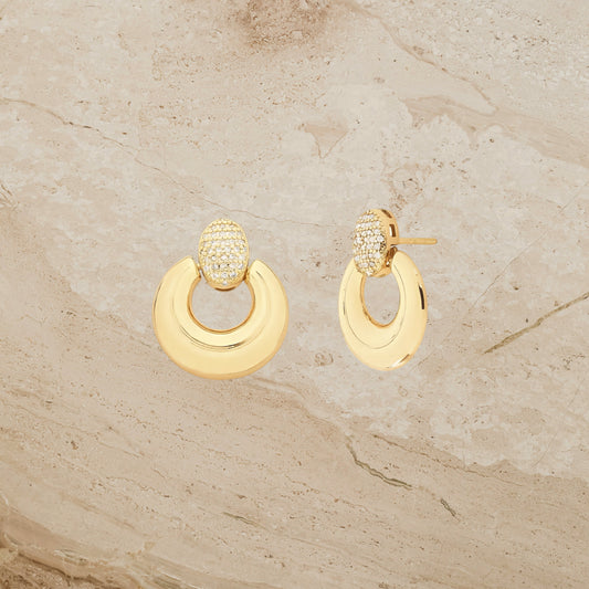 Minimalist CZ Hoop Earrings