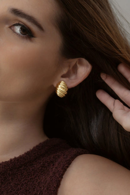 Vintage Parisian Inspired Croissant Earrings