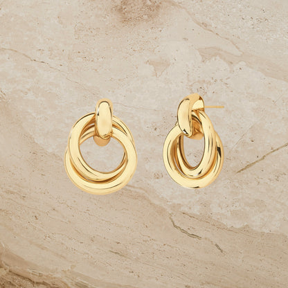 Vintage Inspired Knot Statement Earrings