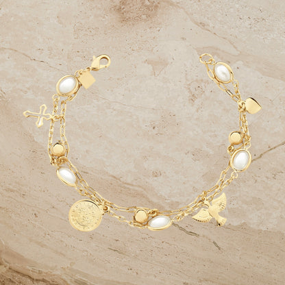 Faith & Love Charm Bracelet
