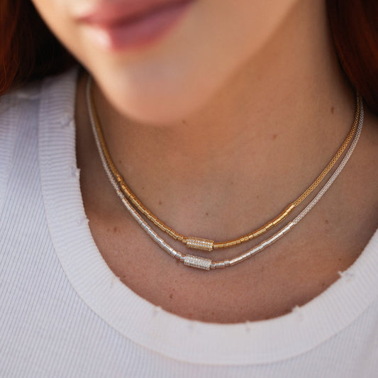 Minimalist CZ Mia Necklace