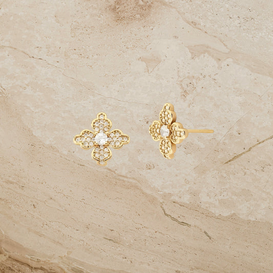 Mini Clover Stud Earrings