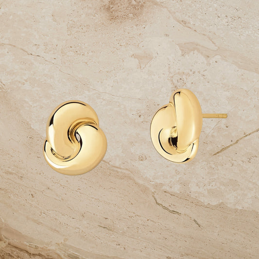 Vintage Parisian Inspired Twist Stud Earrings