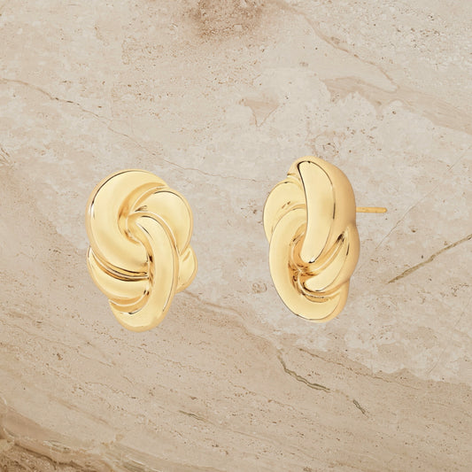 Vintage Parisian Inspired Knot Stud Earrings