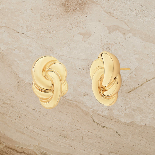 Vintage Parisian Inspired Knot Stud Earrings