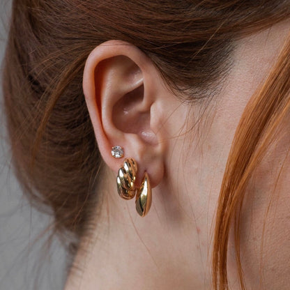 Croissant Hoops Earrings